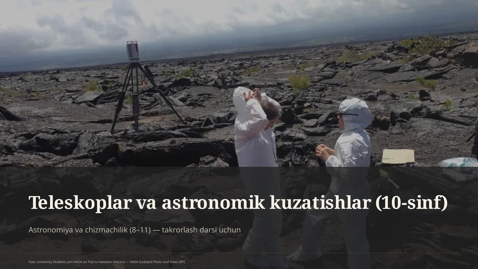 Teleskoplar va astronomik kuzatishlar (10-sinf)