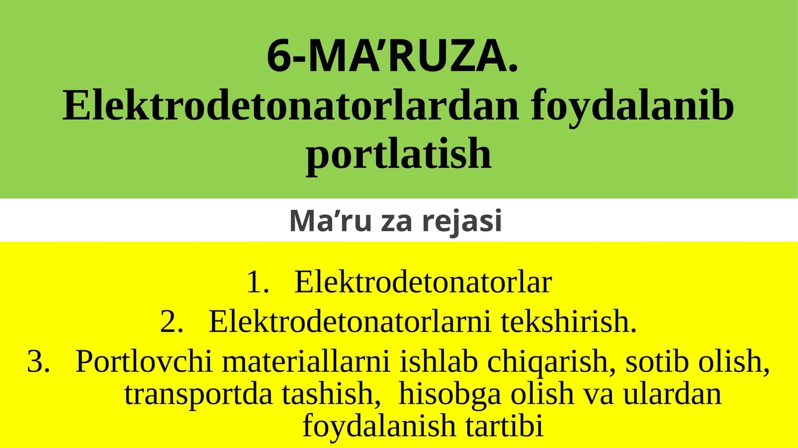 Elektrodetonatorlar