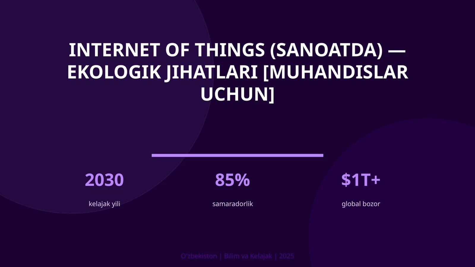 Internet of Things (sanoatda) — ekologik jihatlari [muhandislar uchun]