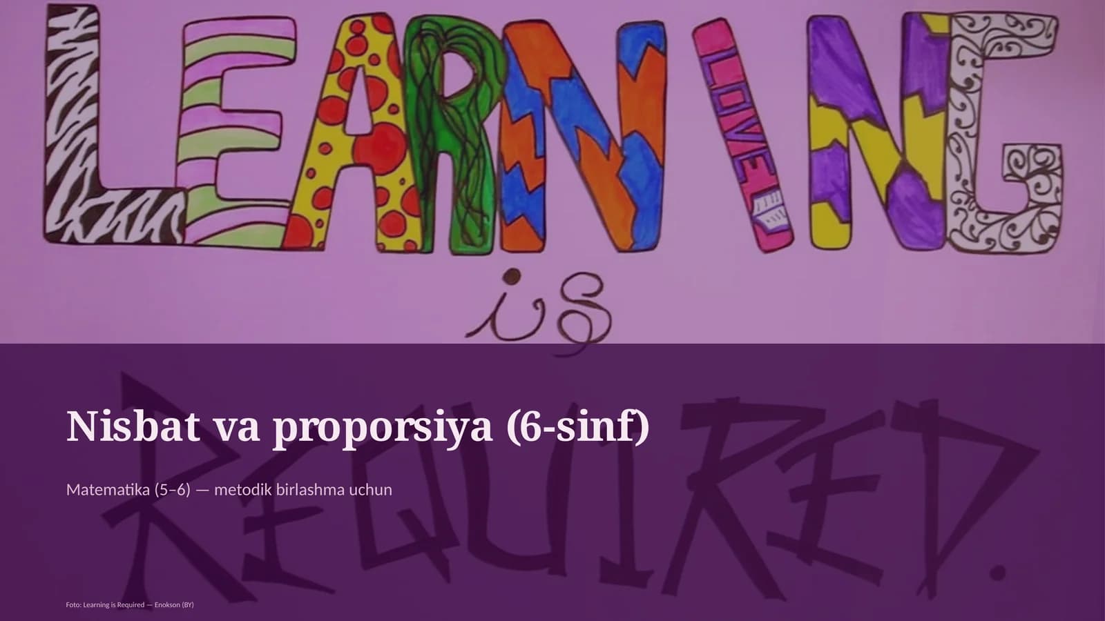 Nisbat va proporsiya (6-sinf)