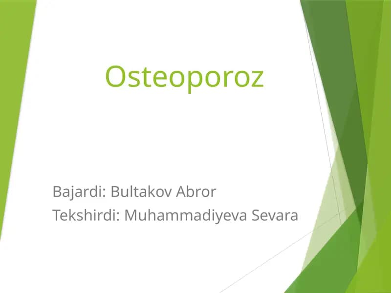 Osteoporoz