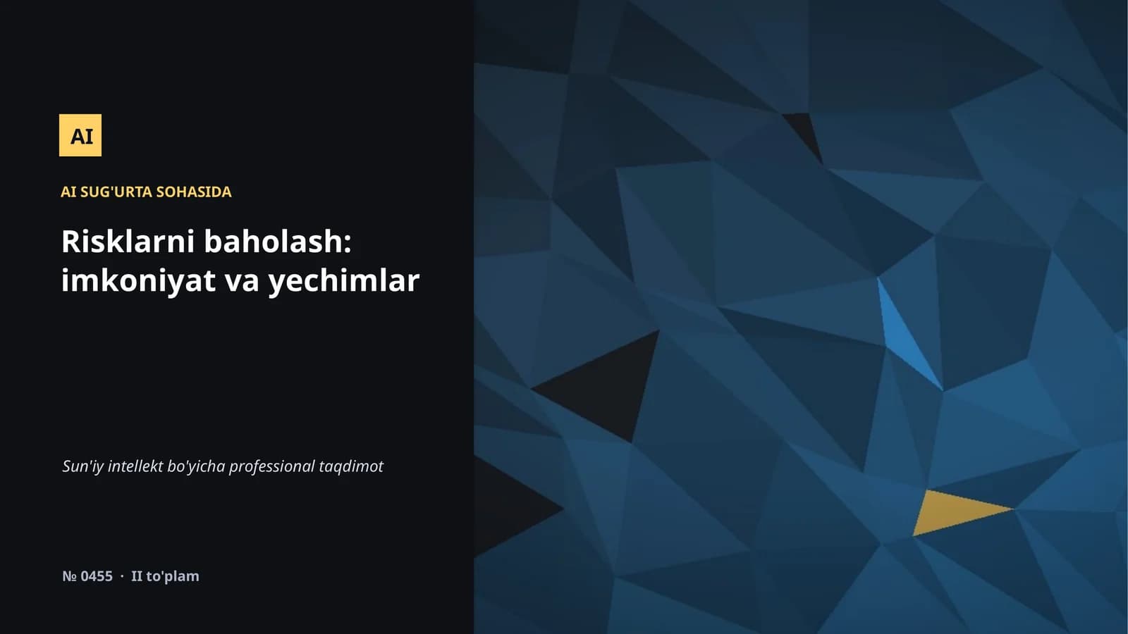 AI SUG'URTA SOHASIDA