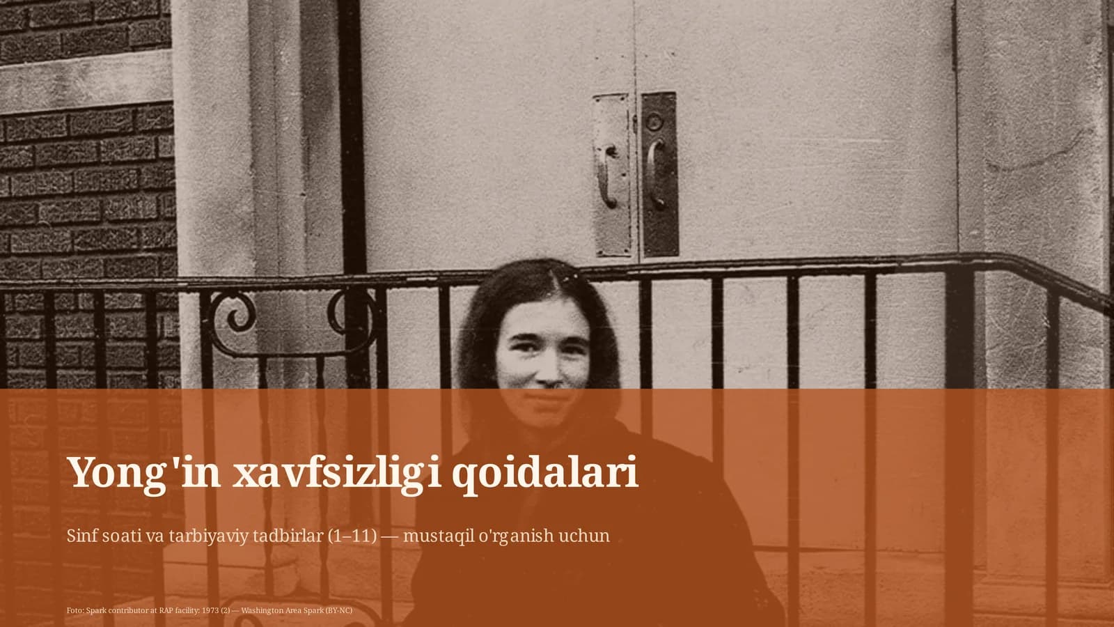 Yong'in xavfsizligi qoidalari