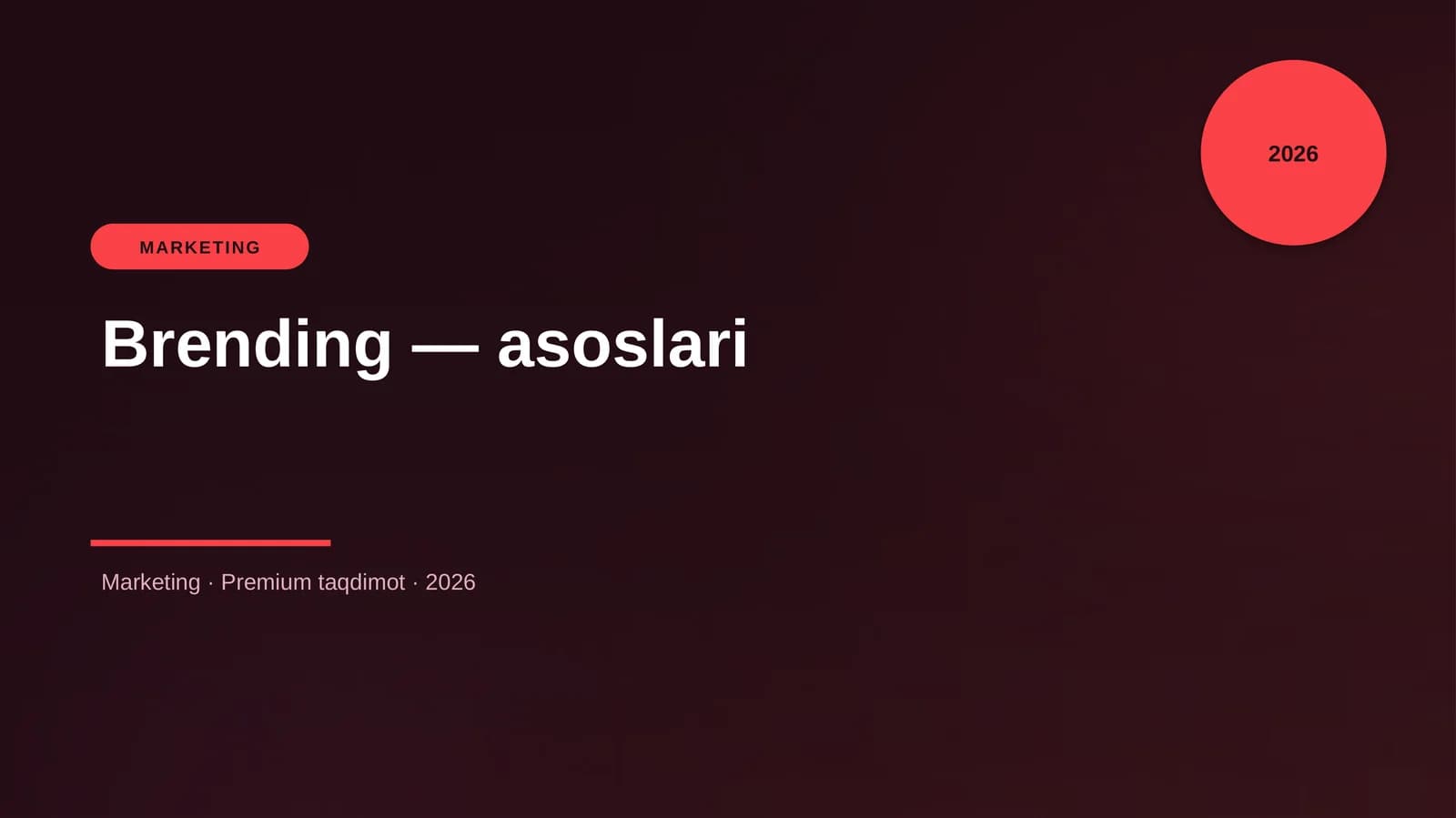 Brending — asoslari