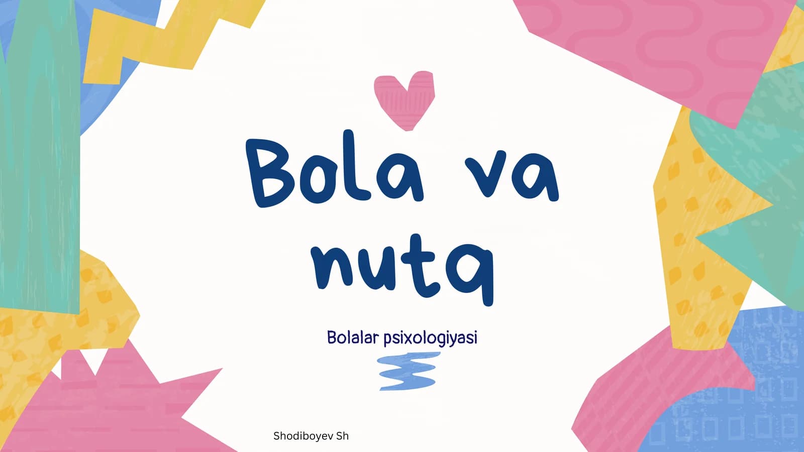 Bola va nutq