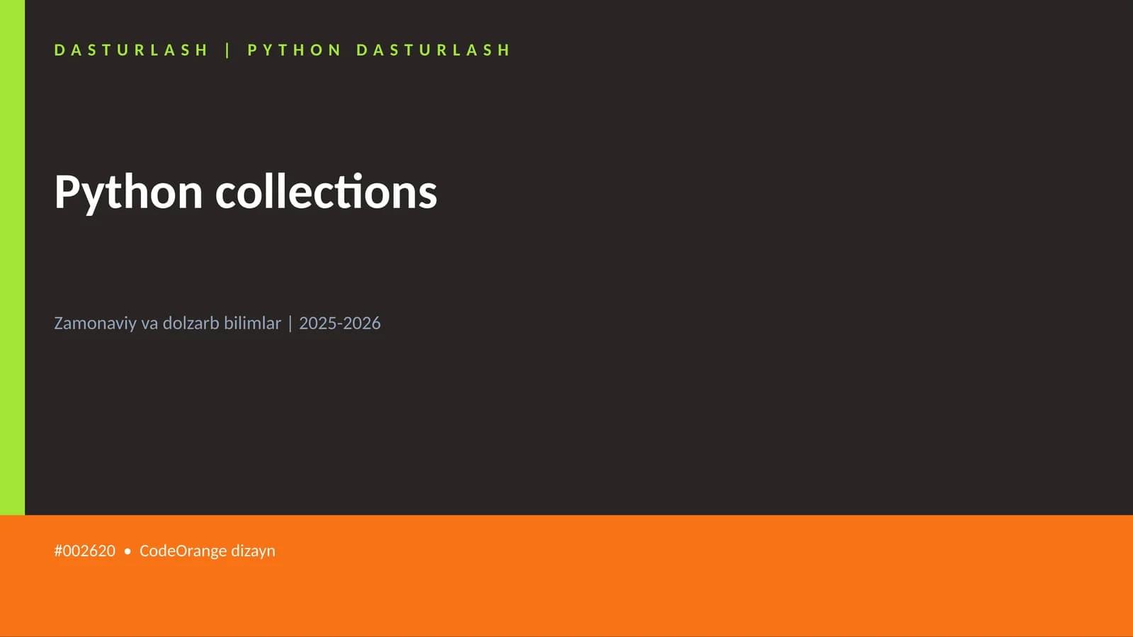 Python collections