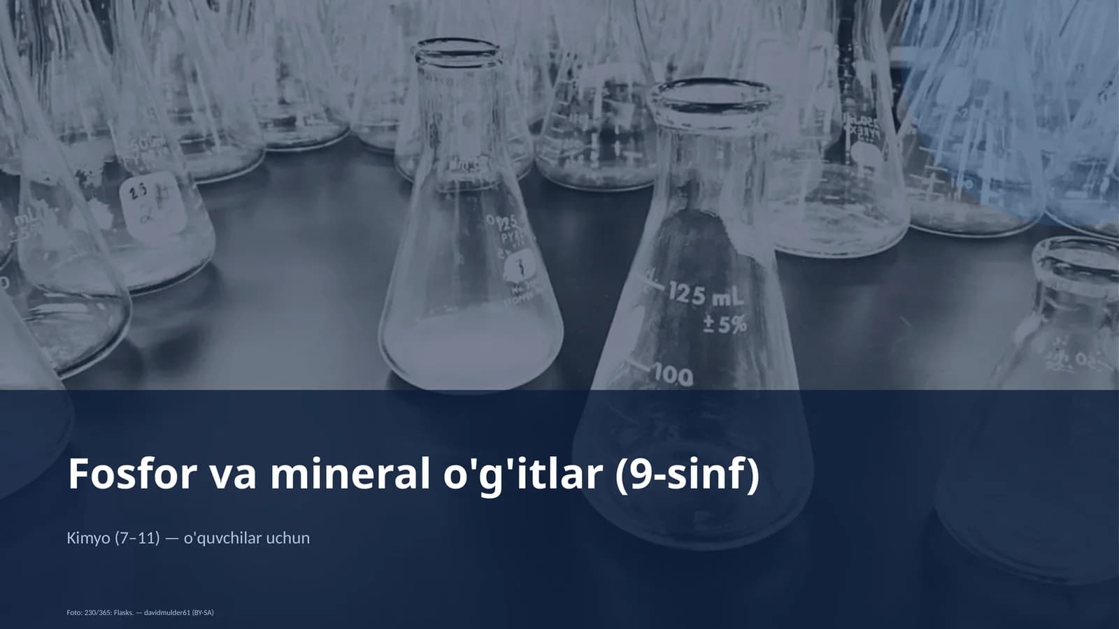 Fosfor va mineral o'g'itlar (9-sinf)