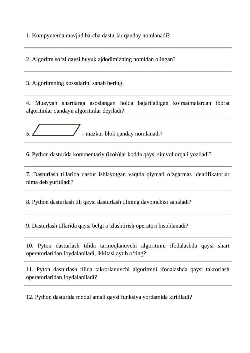 Dasturlash tillari