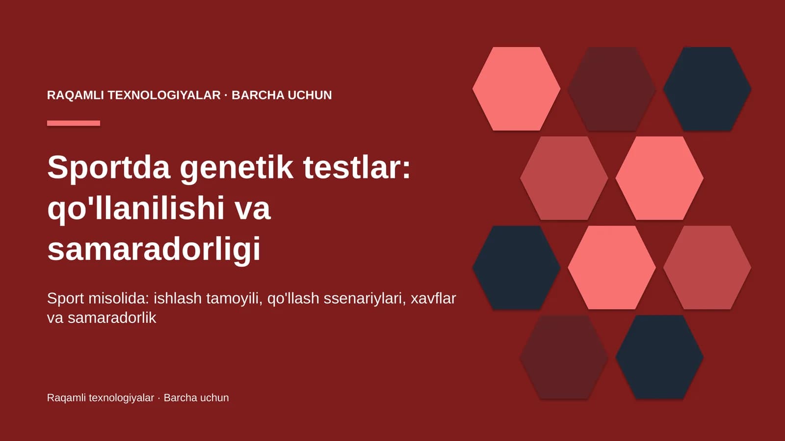 DNK — irsiy ma'lumotni saqlovchi molekula
