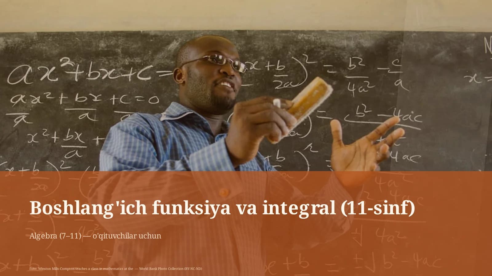Boshlang'ich funksiya va integral (11-sinf)