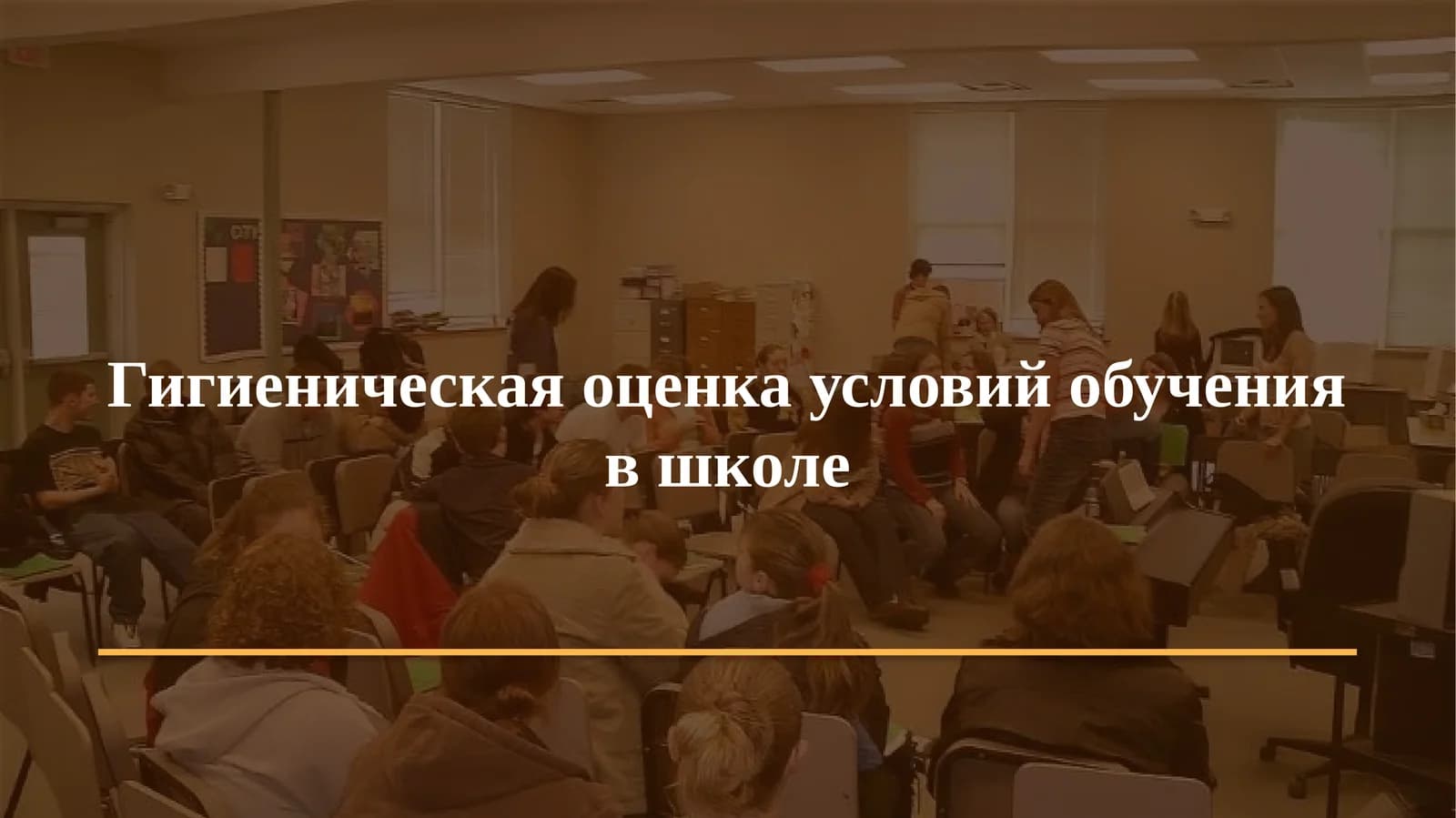 Гигиеническая оценка условий обучения в школе