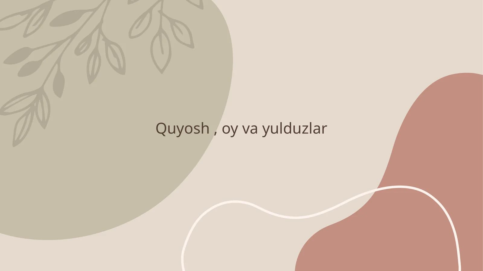 Quyosh , oy va yulduzlar