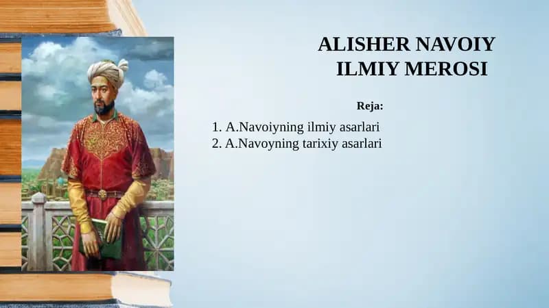 ALISHER NAVOIY ILMIY MEROSI