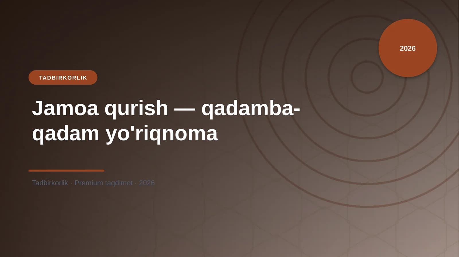 Jamoa qurish — qadamba-qadam yo'riqnoma