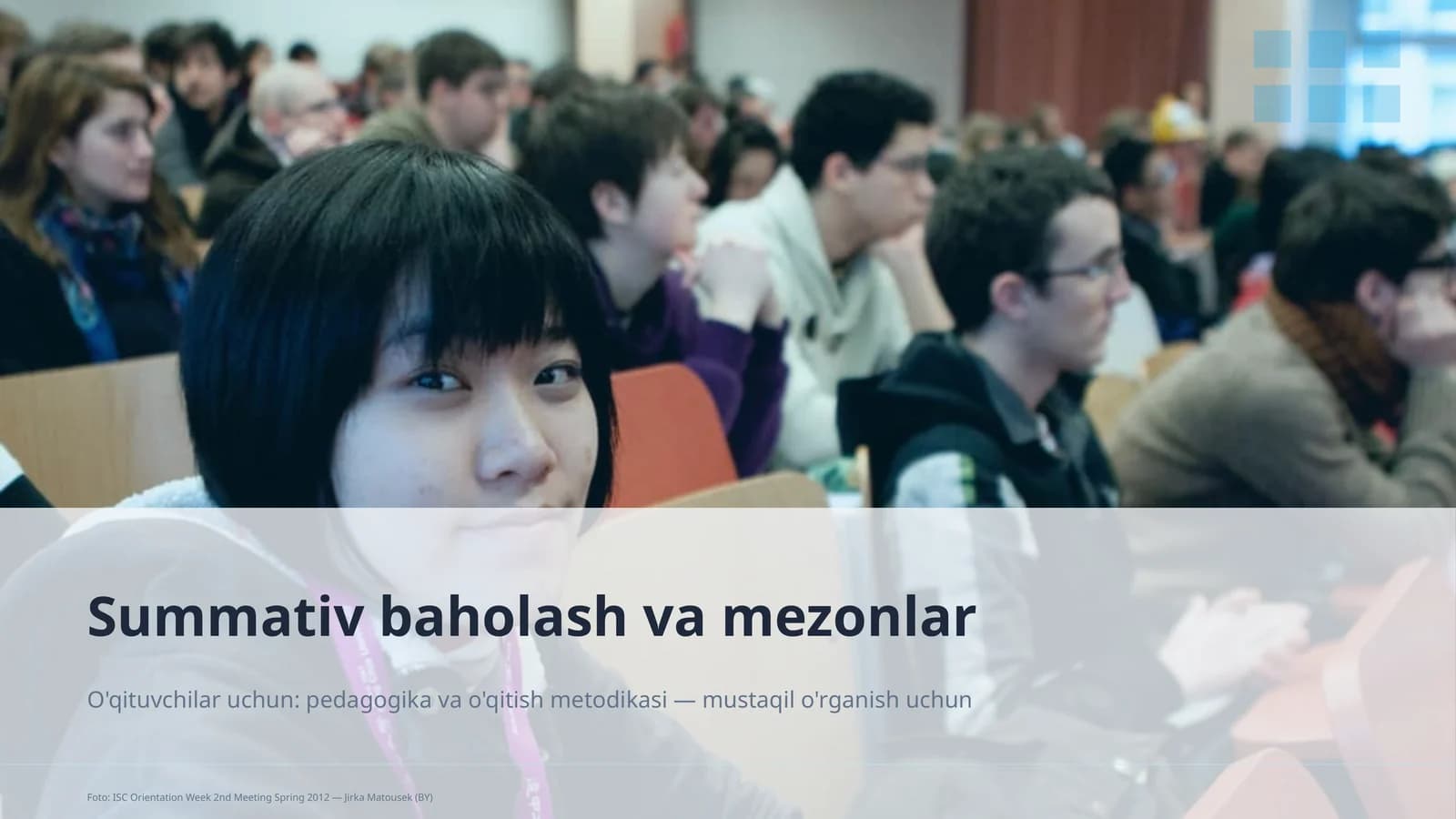 Summativ baholash va mezonlar