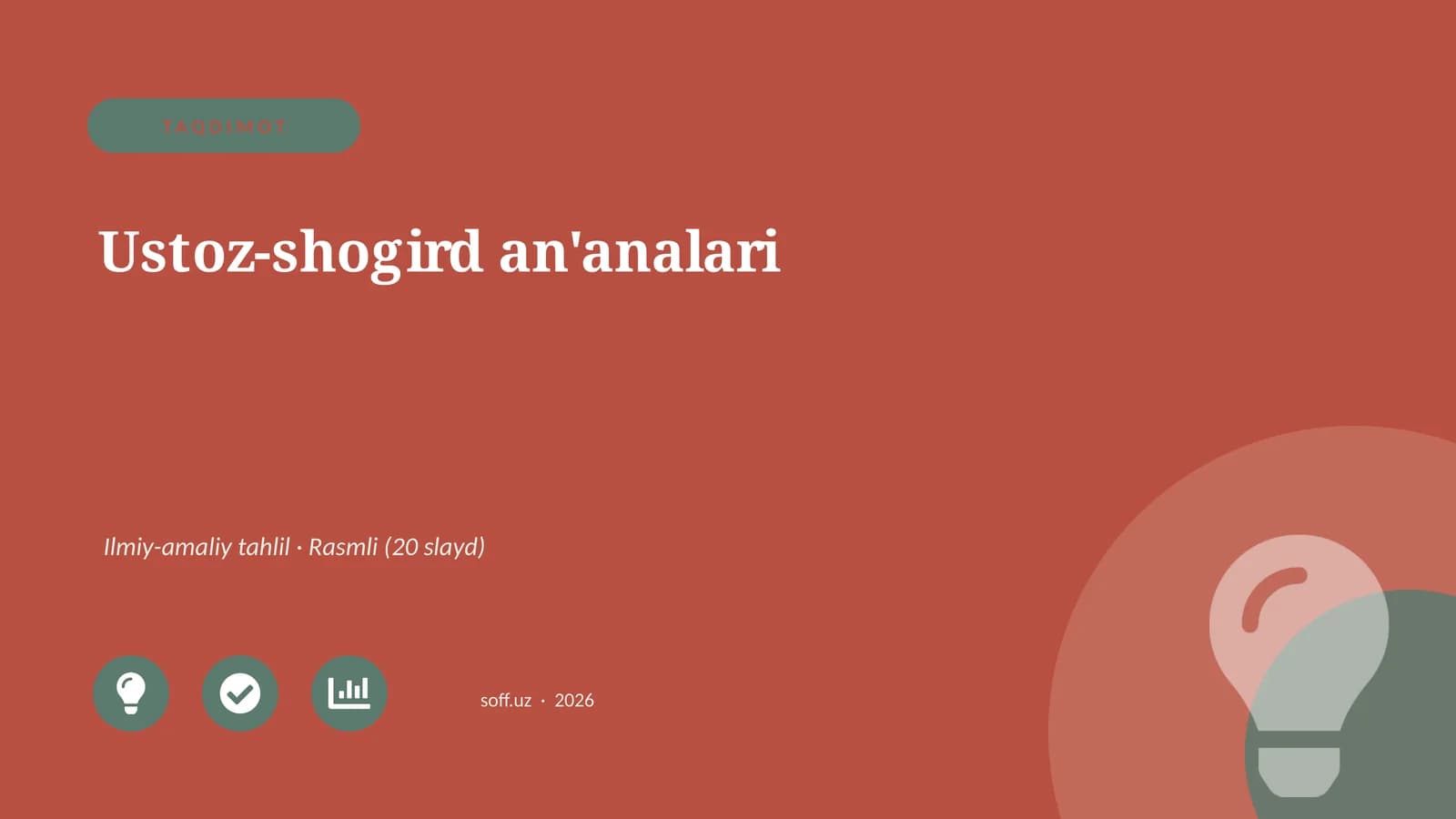 Ustoz-shogird an'analari