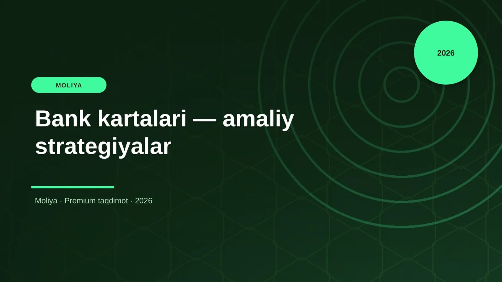 Bank kartalari — amaliy strategiyalar