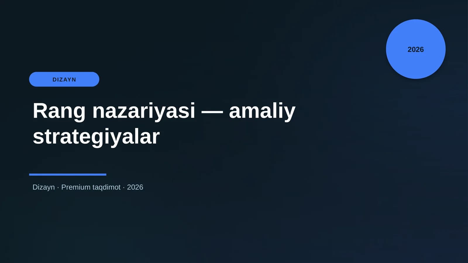 Rang nazariyasi — amaliy strategiyalar