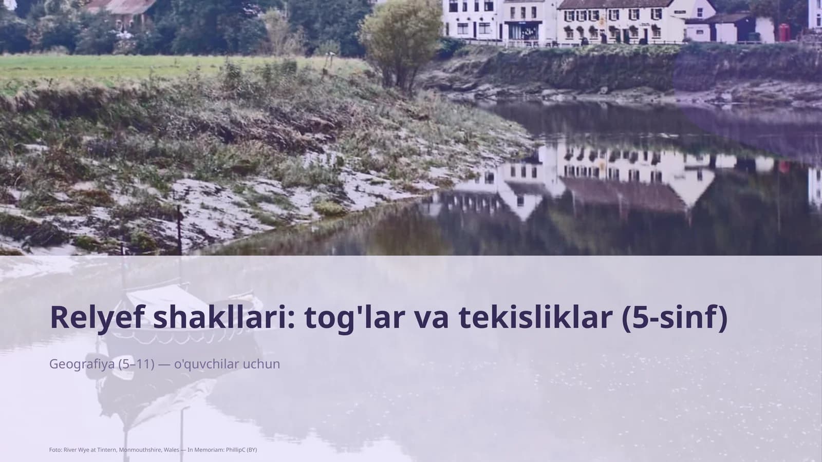 Relyef shakllari: tog'lar va tekisliklar (5-sinf)