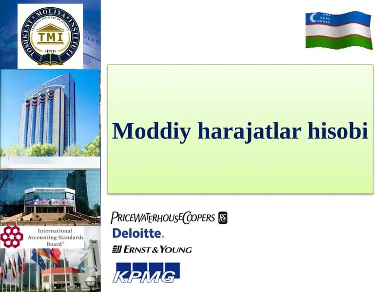 Moddiy harajatlar hisobi