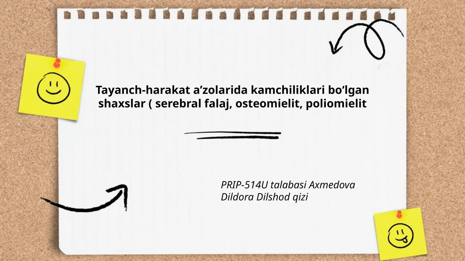 PRIP-514U talabasi Axmedova Dildora Dilshod qizi