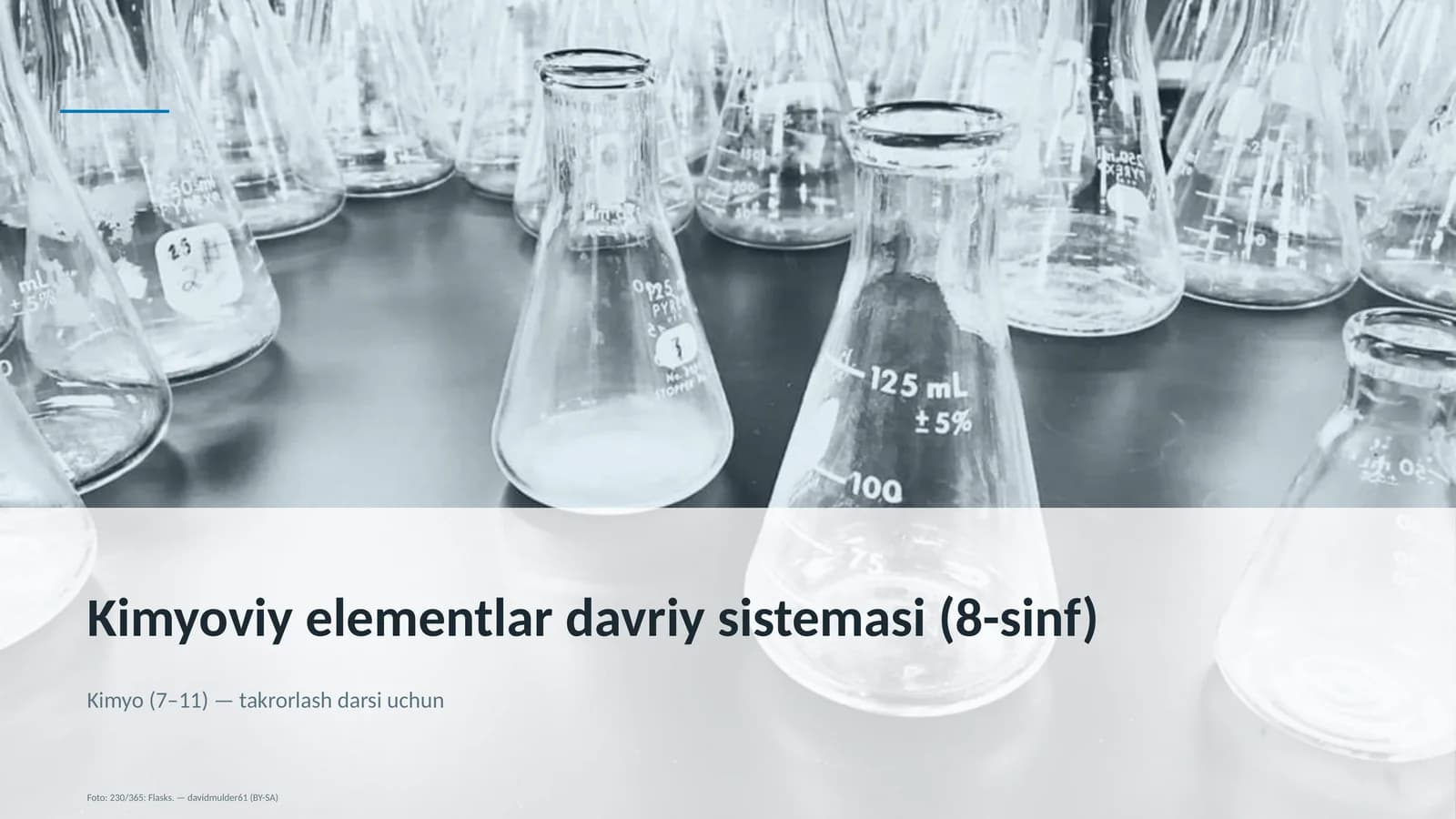 Kimyoviy elementlar davriy sistemasi (8-sinf)