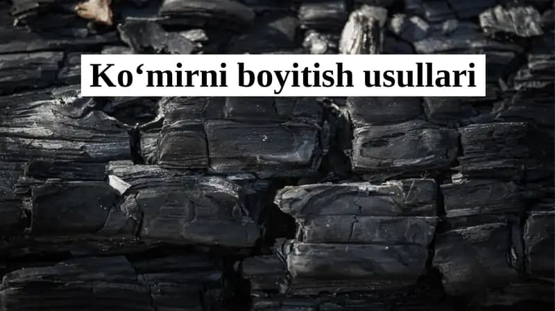 Ko‘mirni boyitish usullari