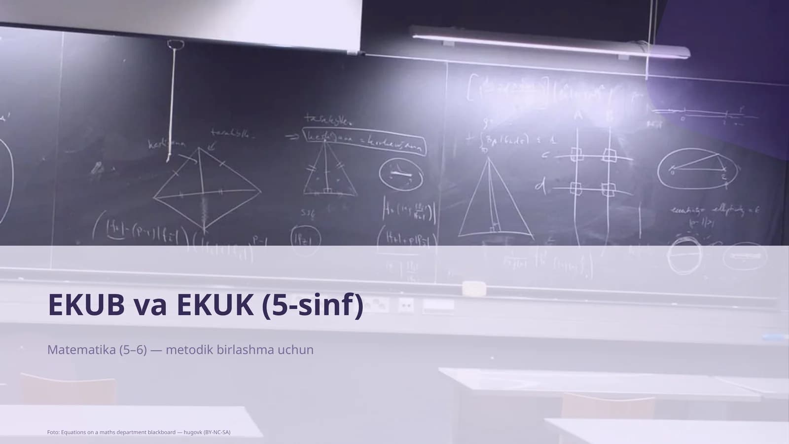 EKUB va EKUK (5-sinf)