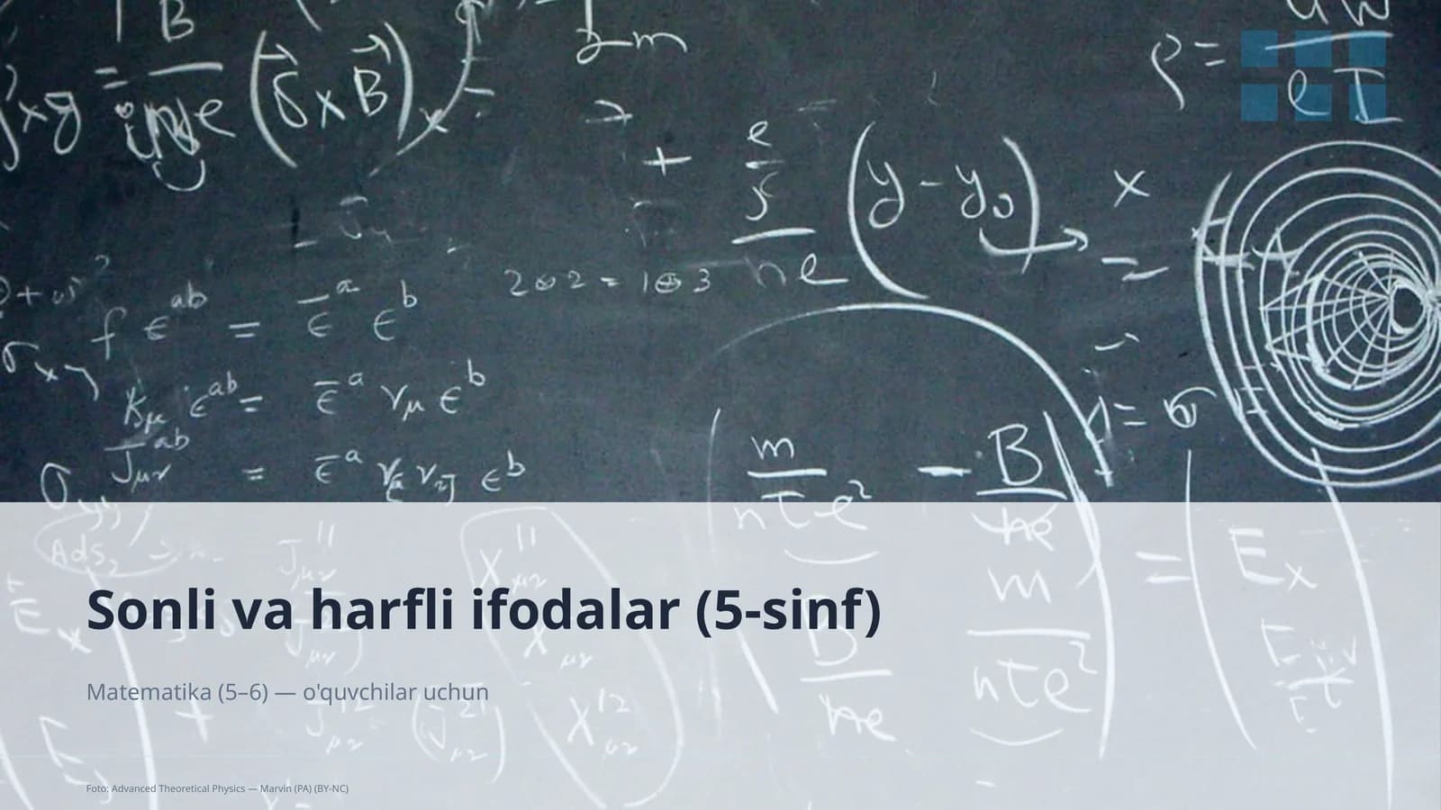 Sonli va harfli ifodalar (5-sinf)