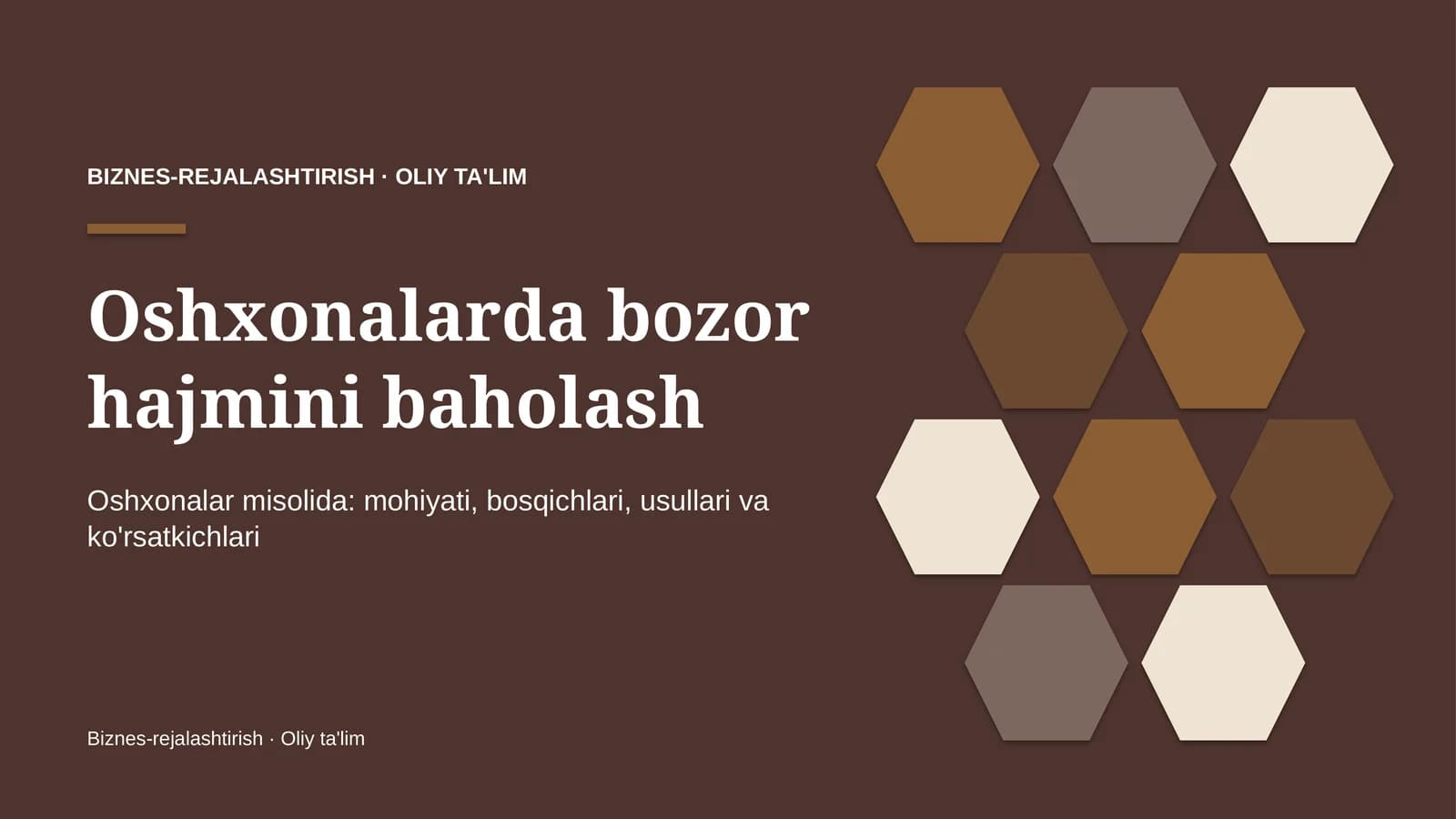 oshxonalarda bozor hajmini baholash 9569
