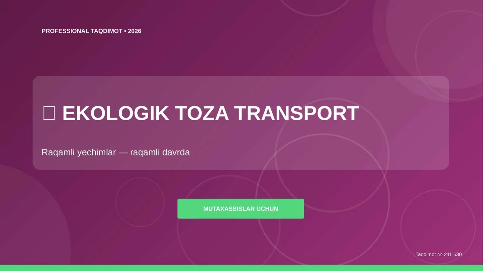 EKOLOGIK TOZA TRANSPORT
