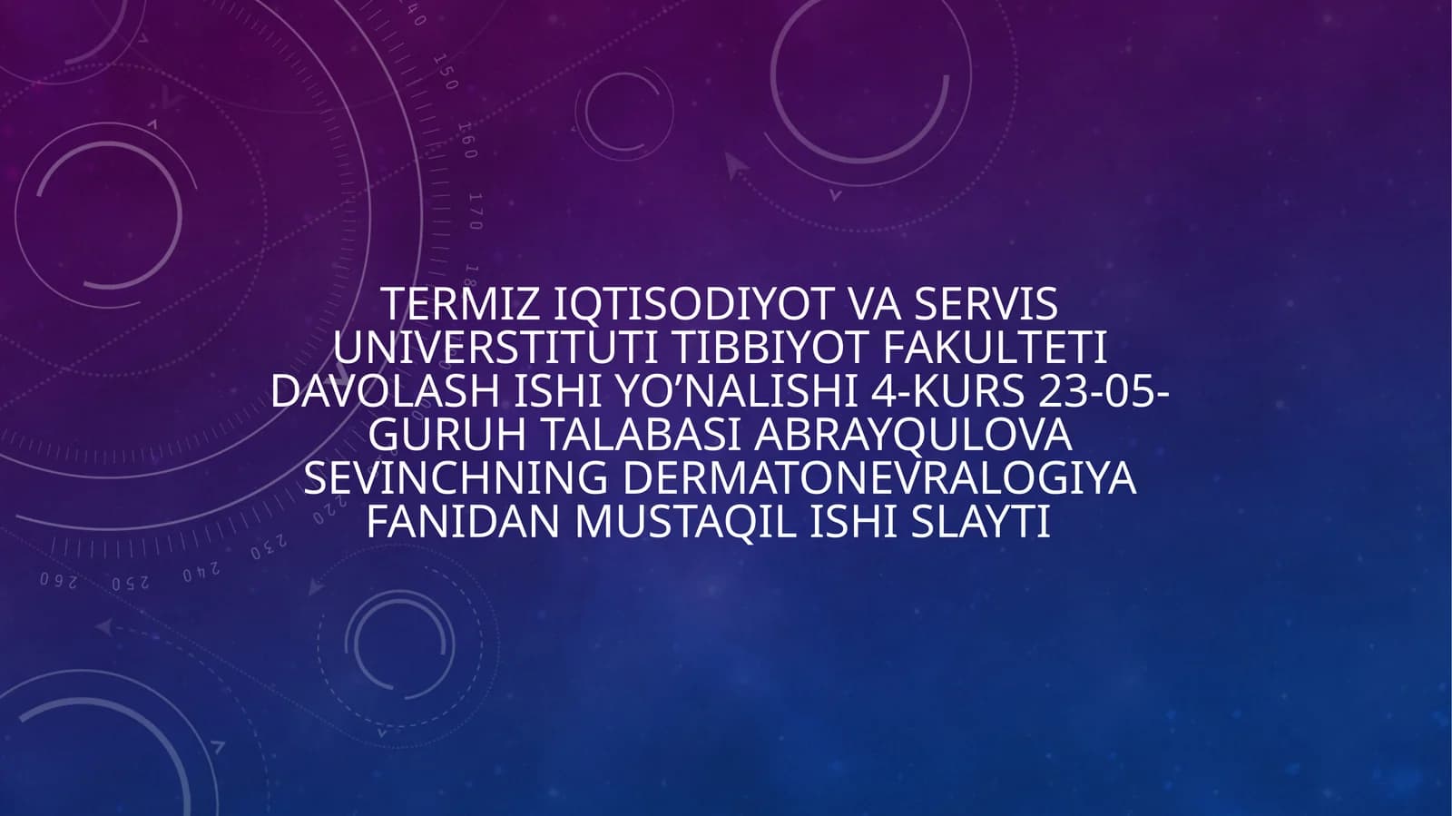 Dermatonevralogiya fanidan parapsoriaz, psoriaz va boshqa dermatozlarni davolash