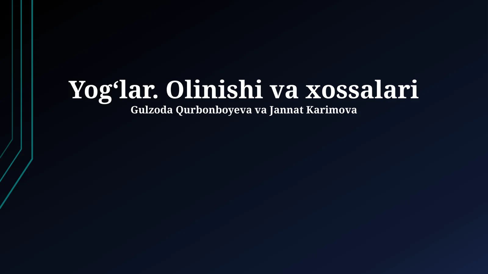 Neftning xossalari