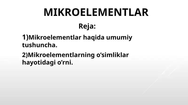 Mikroelementlar