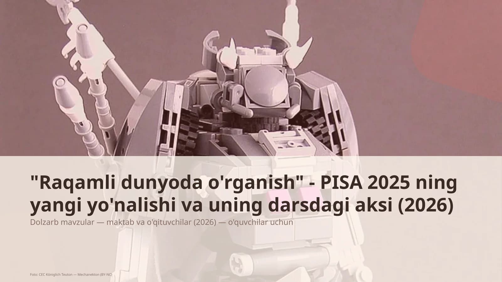 Dolzarb mavzular — maktab va o'qituvchilar (2026) — o'quvchilar uchun