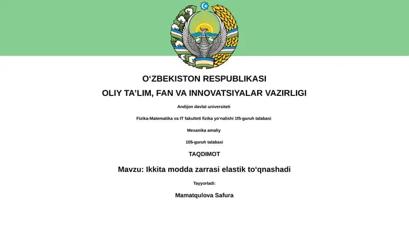 Elastik To'qnashuv