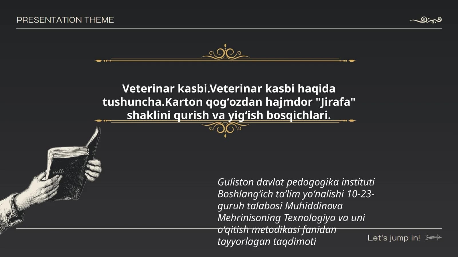 Texnologiya va uni oʻqitish metodikasi