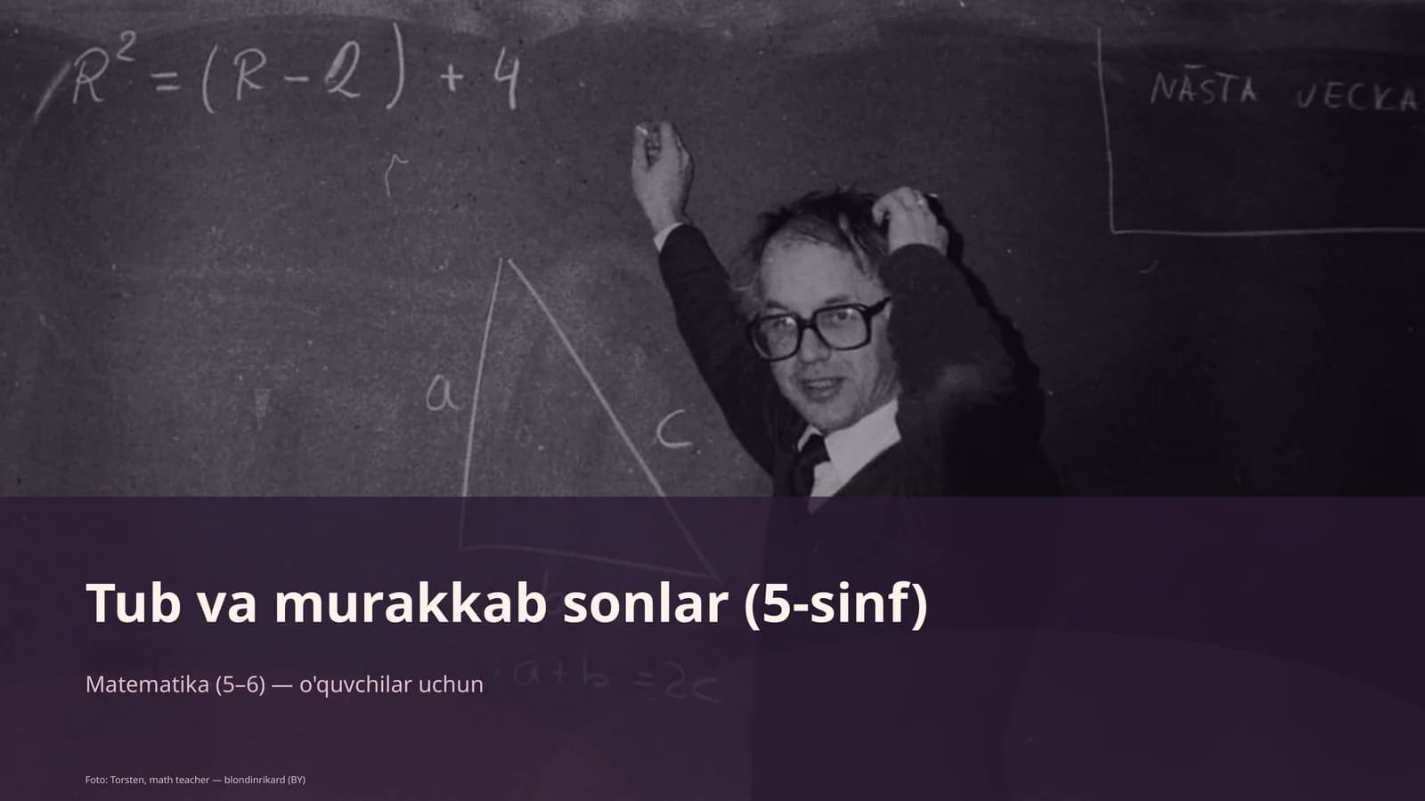Tub va murakkab sonlar (5-sinf)