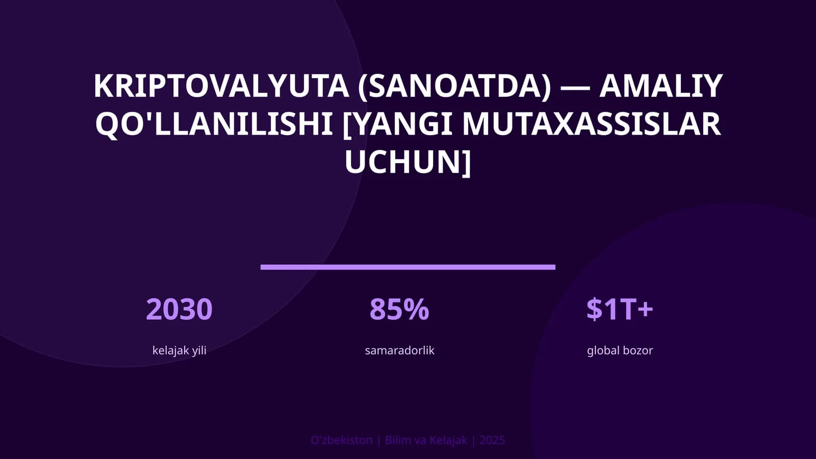 Kriptovalyuta (sanoatda) — amaliy qo'llanilishi [yangi mutaxassislar uchun]