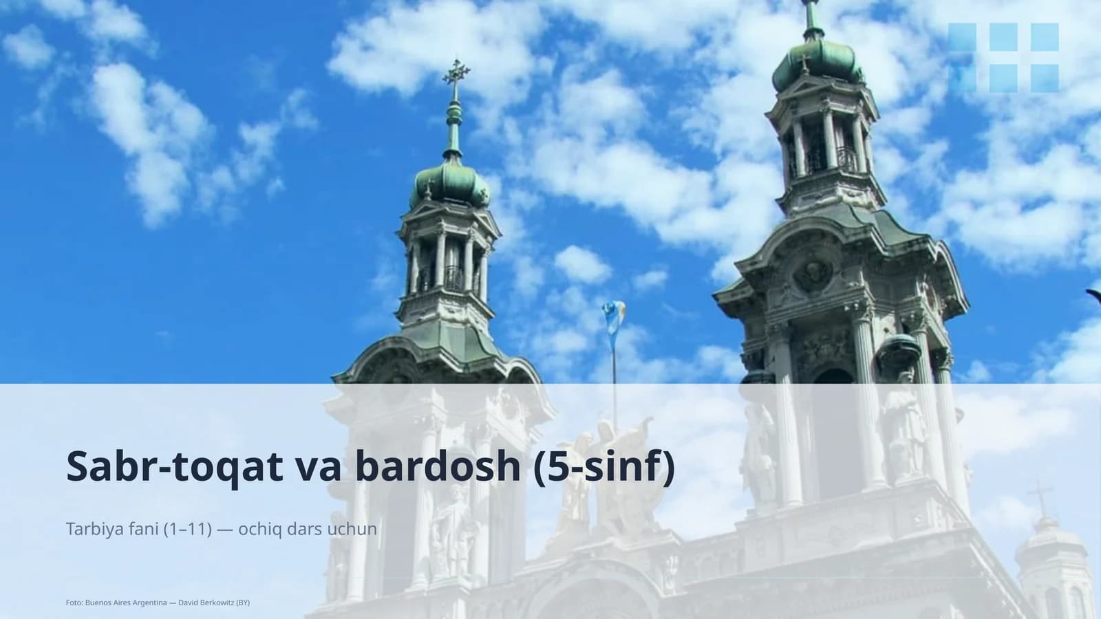 Sabr-toqat va bardosh (5-sinf)