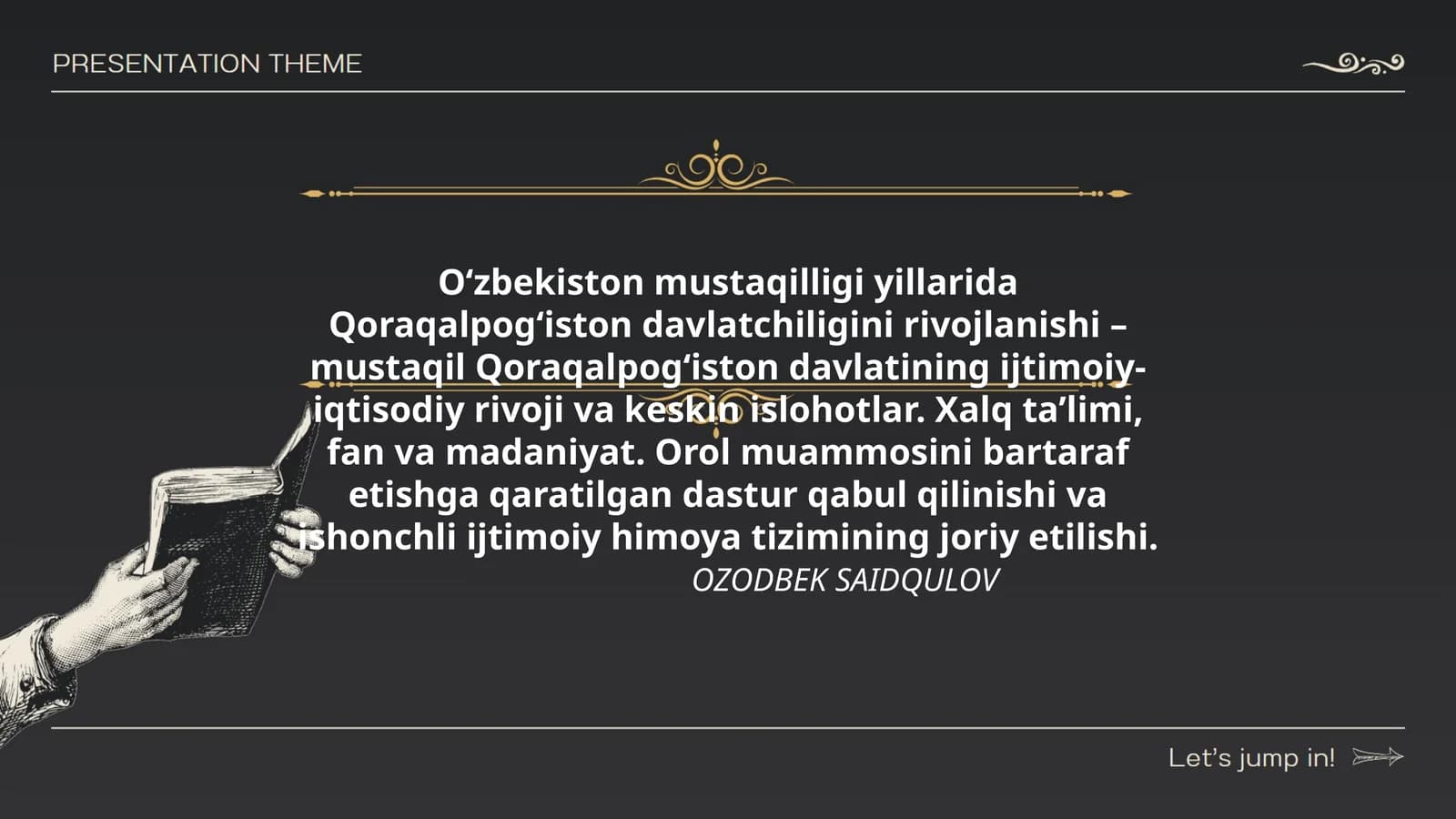 O‘zbekiston mustaqilligi yillarida Qoraqalpog‘iston davlatchiligini rivojlanishi