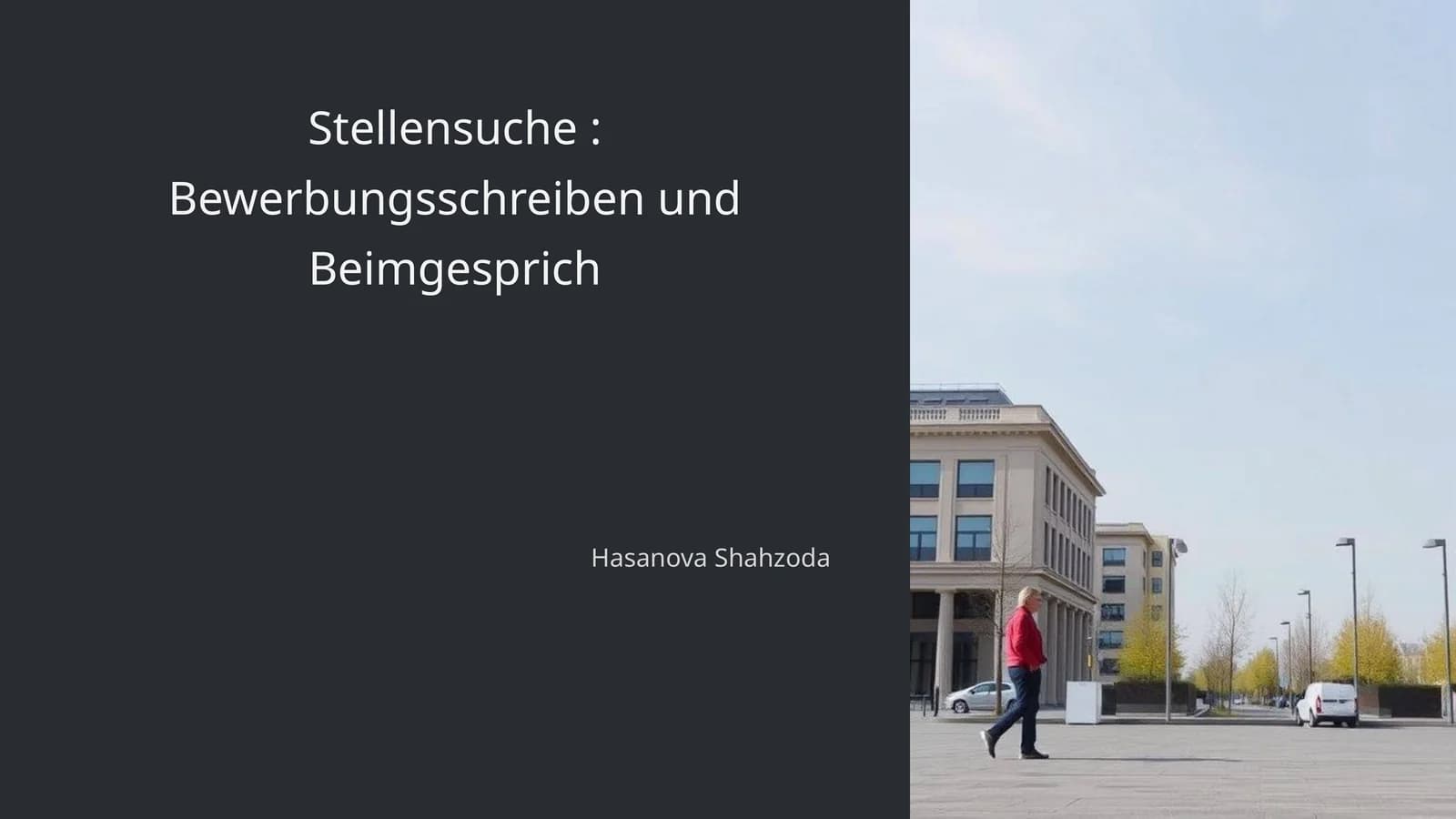 Stellensuche: Bewerbungsschreiben und Beimgesprich