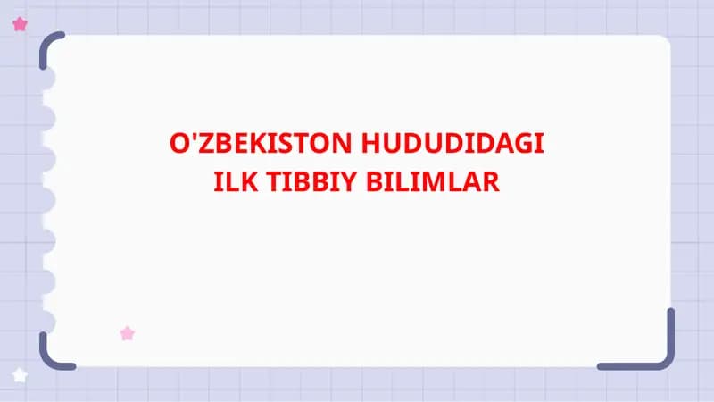 Ilk Tibbiy Bilimlar