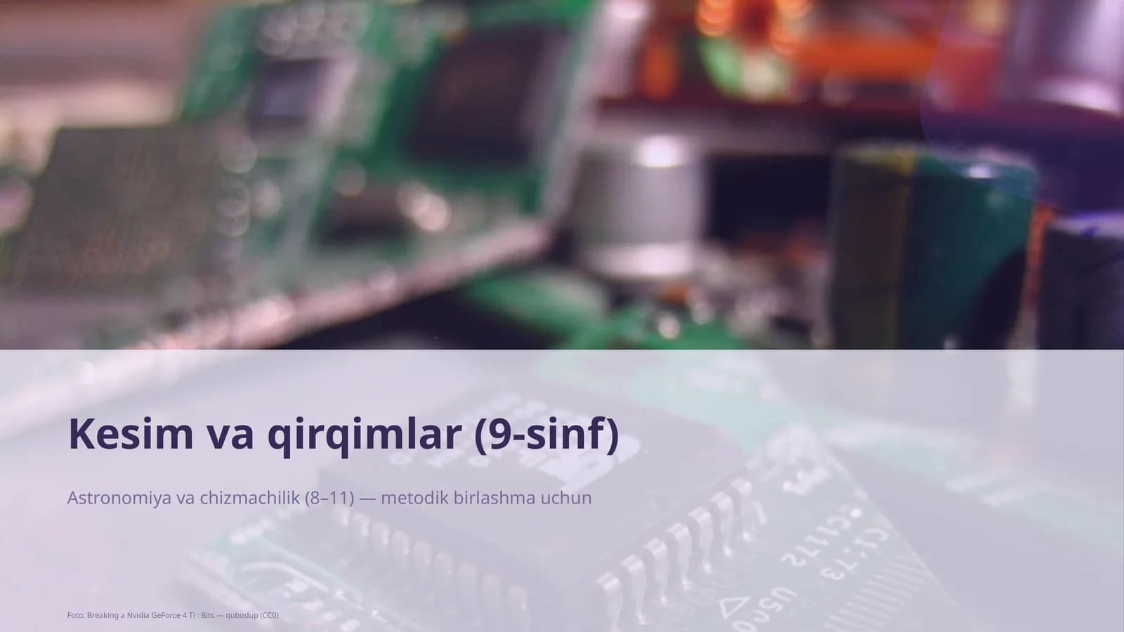 Kesim va qirqimlar (9-sinf)