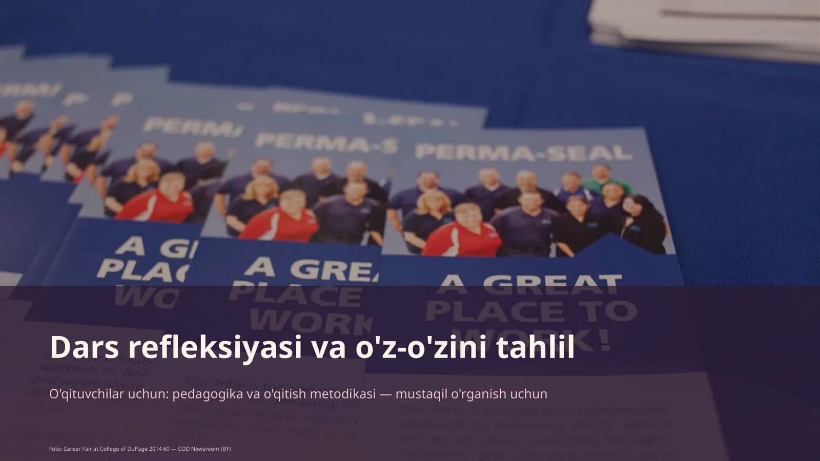 Dars refleksiyasi va o'z-o'zini tahlil