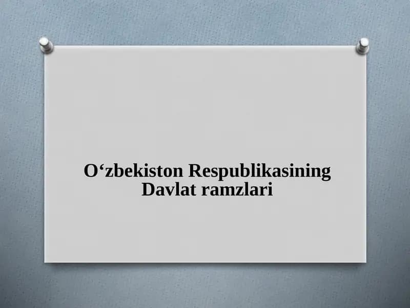 O'zbekiston Respublikasi Davlat bayrog'i