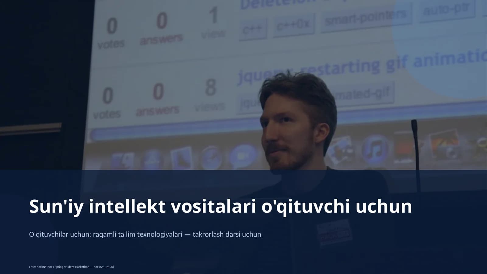 Sun'iy intellekt vositalari o'qituvchi uchun