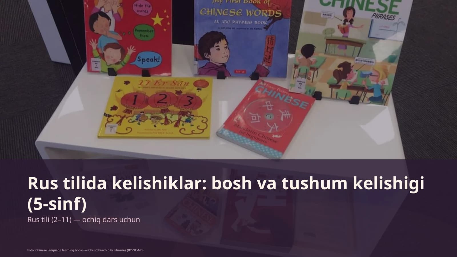 Rus tilida kelishiklar: bosh va tushum kelishigi (5-sinf)