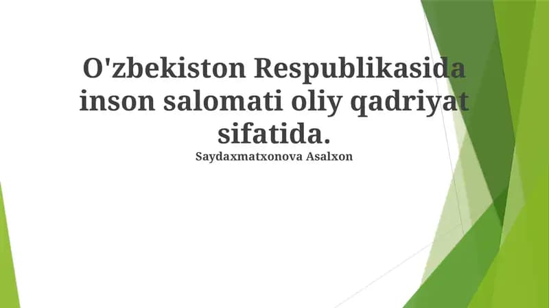 Rejalar va Davlat Dasturlari
