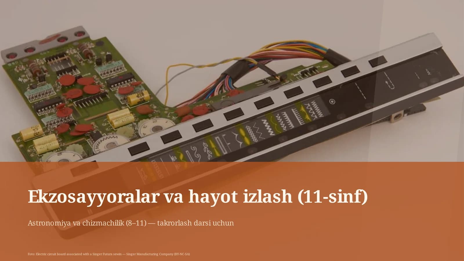 Ekzosayyoralar va hayot izlash (11-sinf)